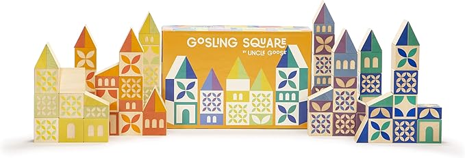 Uncle Goose Gosling Square Building Blocks - Made in The USA