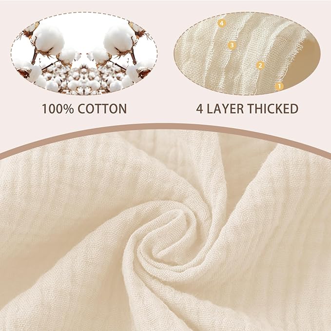 6 Pack Muslin Baby Bibs for Baby Girls, Muslin Bibs Drool Bandana Bibs (Sweet Pink)