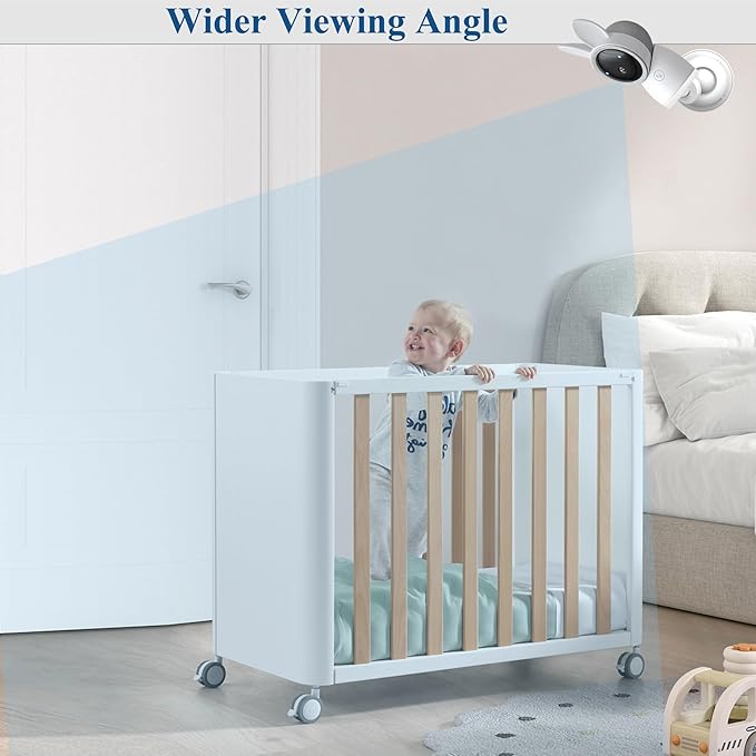 Baby Monitor Mount Stand Compatible with ARENTI 2K Alnanny A4 Baby Camera with 1/4" Threaded Hole,Flexible Adjustable Baby Monitor Wall Mount Holder, Perfect View Angle and Easy to Install