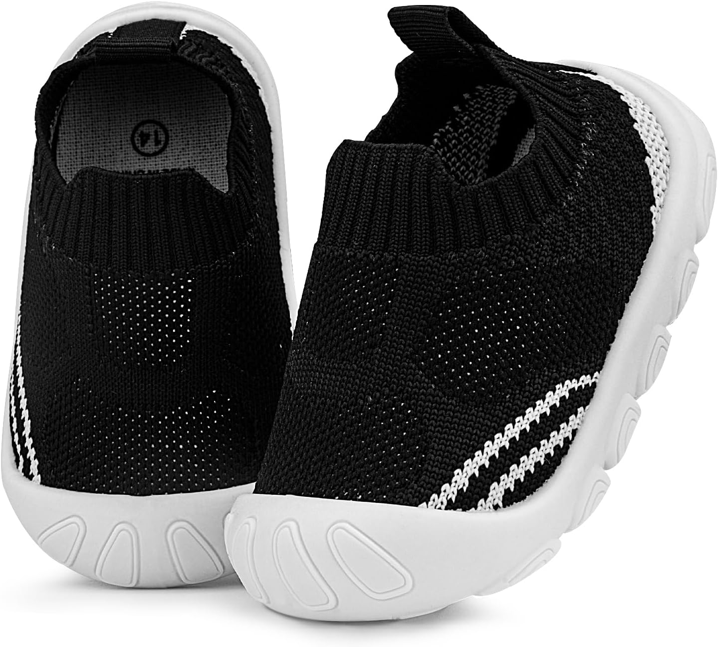 Charrost Toddler Baby Girl Boy First Walking Shoes Checkered Sneakers Sizes 3/4/5/6/7/8T. Soft, Cute,Flexible for First Walkers. Non-Slip, Slip On, Wide Toe Box Indoors Outdoors