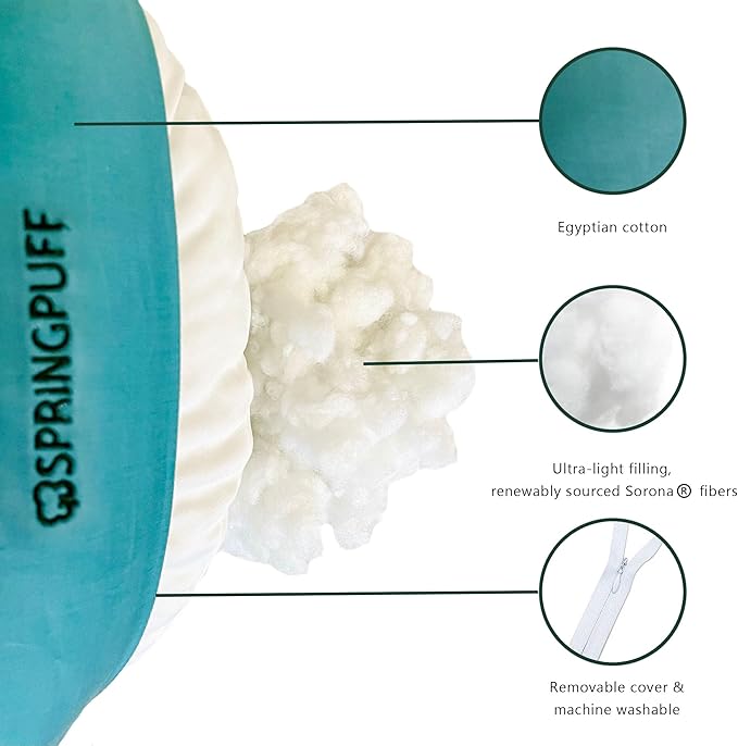 Premium Egyptian Cotton Nursing Pillow for Mom & Baby – Breastfeeding, Bottle Feeding, Breathable, Firm Ergonomic Support