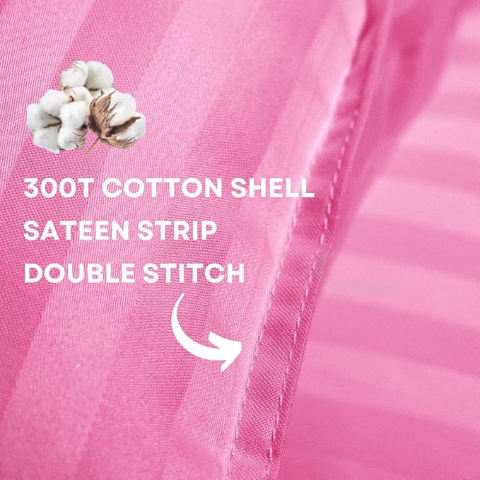 kinder Fluff Children Pillow (2-Pack) – Small Pillows for Kids - Hypoallergenic, Machine Washable & Lump Free - Intended for Children 2+ Years (10x15in, Pink)