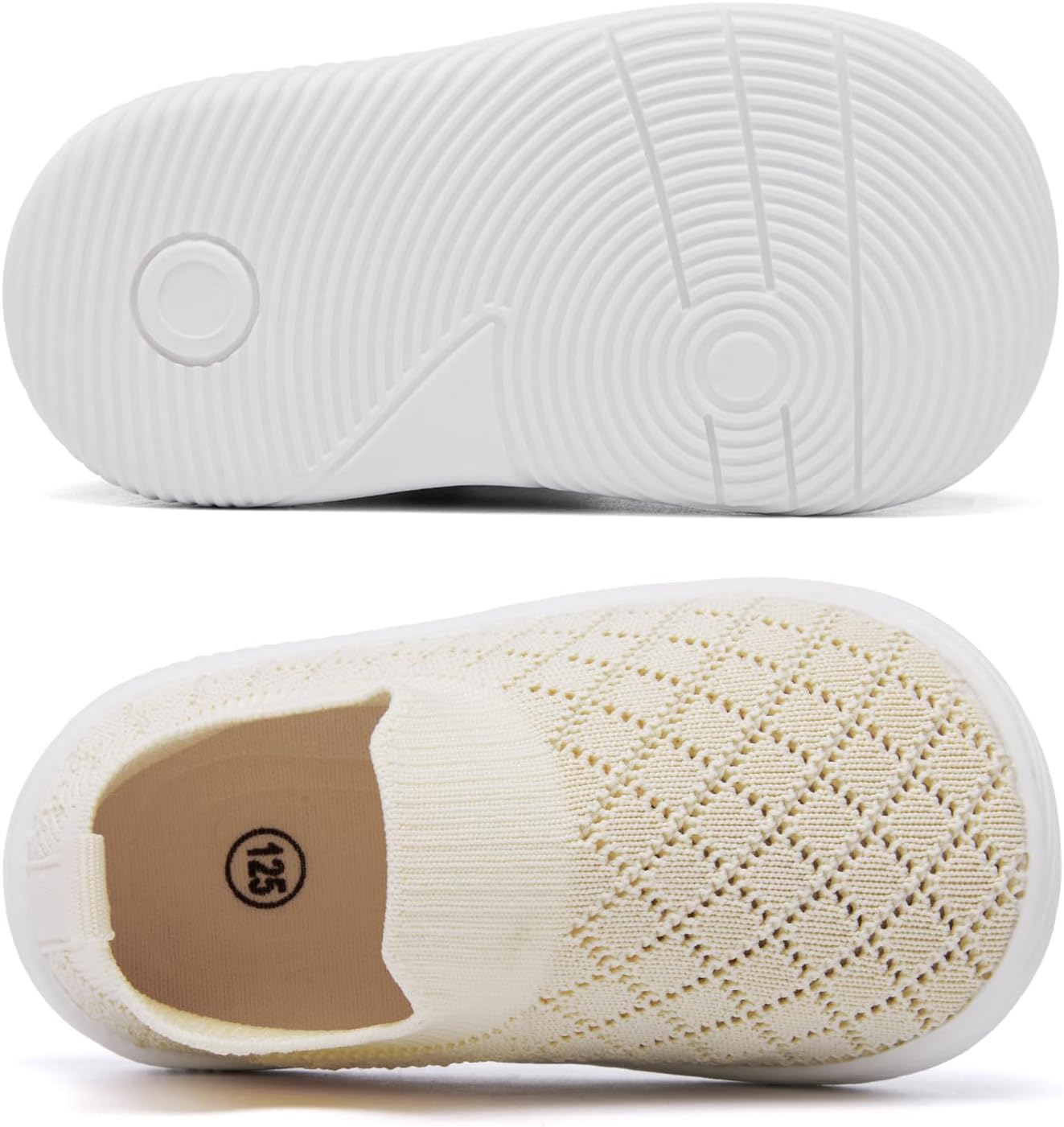 MORENDL Baby Toddler Walking Socks Non-Slip Breathable Unisex Casual Sneakers