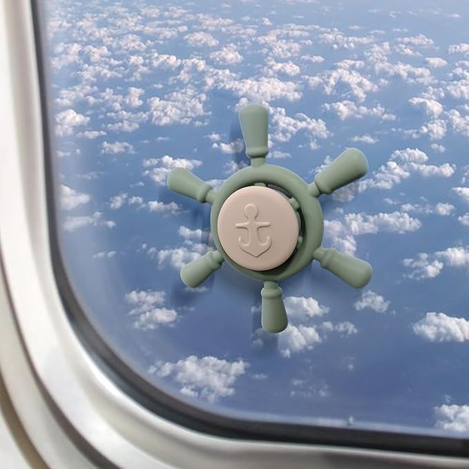 Suction Cup Spinner Toys | Baby Bath Toys for Kids Ages 1-3 | Suction Toys, Baby Toys, Sensory Toys for Car Travel, Table, Highchair, Window, Bathtub (Power Rose+Dusty Lilac)