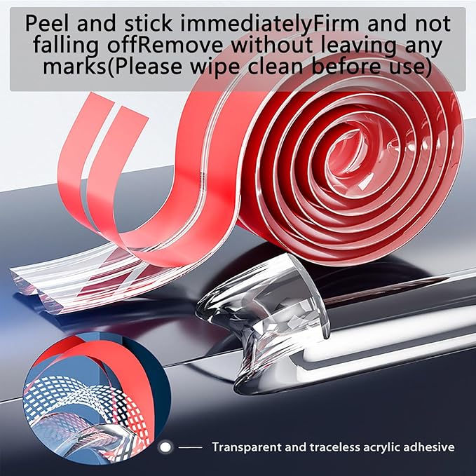 Edge Protector Strip, Corner Protector Baby,Corner Protectors for Furniture with3M Adhesiveft，Safe for Table, Fireplace (0.6x0.6 in Width 13.1 ft Length)