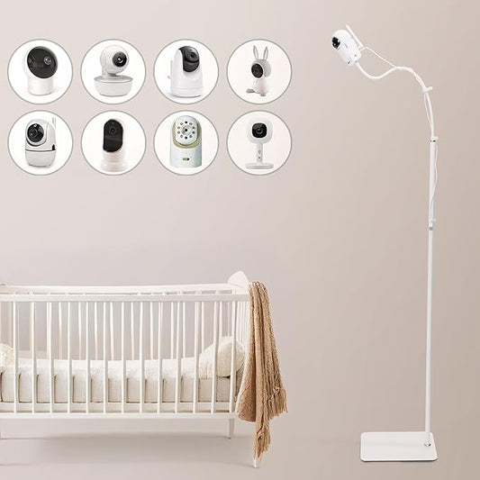 GOOZIE Baby Monitor Floor Stand Holder Compatible with Universal Camera Models Hellobaby HB6550/ HB65/ HB66/ HB248, Infant Optics DXR-8 Pro, Nanit Pro Flex Stand, Vtech VM901/ VM819/RM7764, Momcozy
