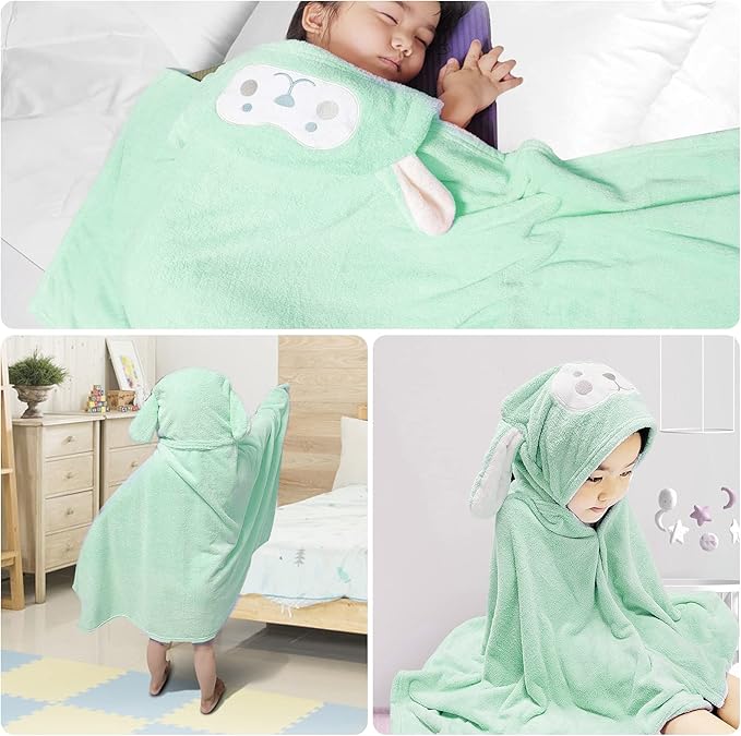 Visen Premium Hooded Towel for Kids,-28×55 INCH Large Size Kids Bath Towel,Ultra Soft Hooded Towel Wrap for Boys Girls