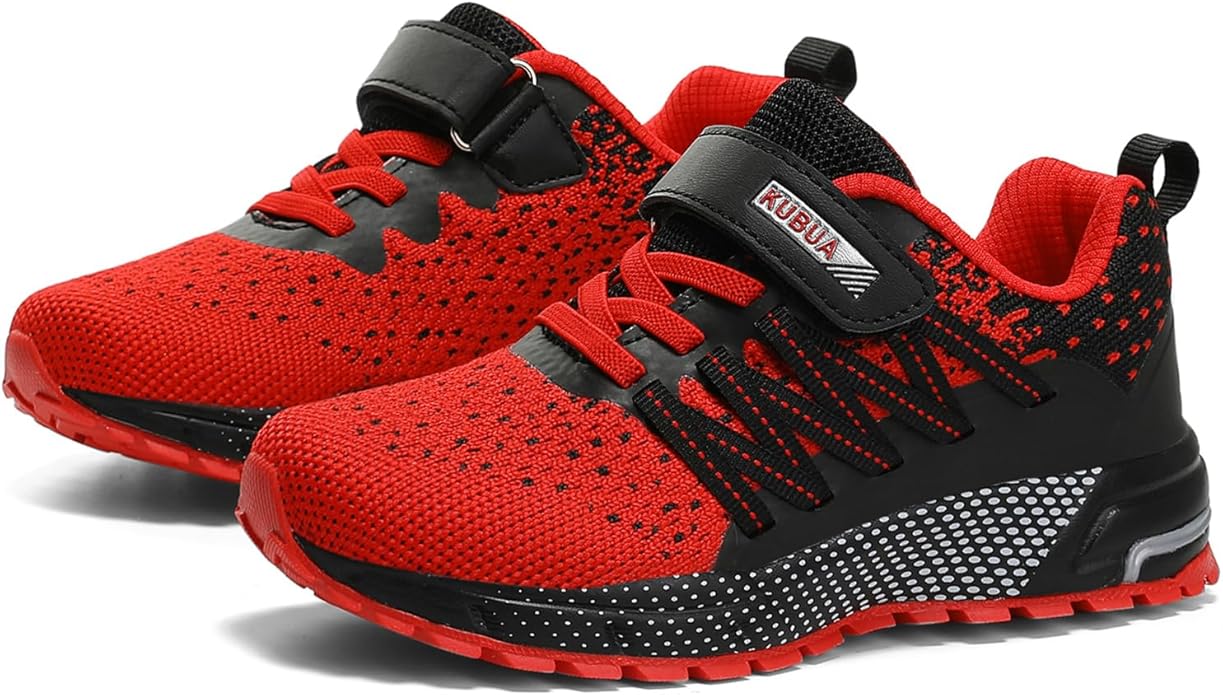 KUBUA Kids Sneakers for Boys Girls Running Tennis Shoes Lightweight Breathable Sport Athletic