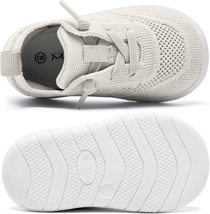 MORENDL Toddler Shoes Baby Walking Sock Shoes Infant Sneakers 0-4 Years Boy Girl Barefoot Tennis Shoe Non-Slip Brethable