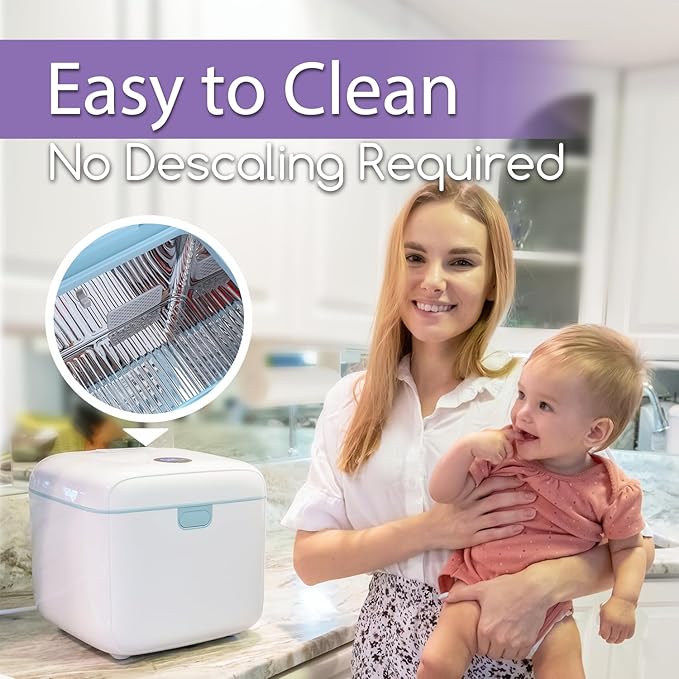 Papablic 4-in-1 UV Light Sanitizer | UV-Clean Sanitizing and Dryer Pro | UV Sanitizer Box with Dual UV-C Lamps for Babies & Whole Family | Large Capacity | Touch Control