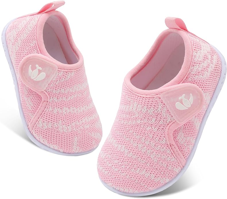 FEETCITY Baby Boys Girls First Walking Shoes Infant Sneakers Crib Shoes Breathable Lightweight Slip On Shoes
