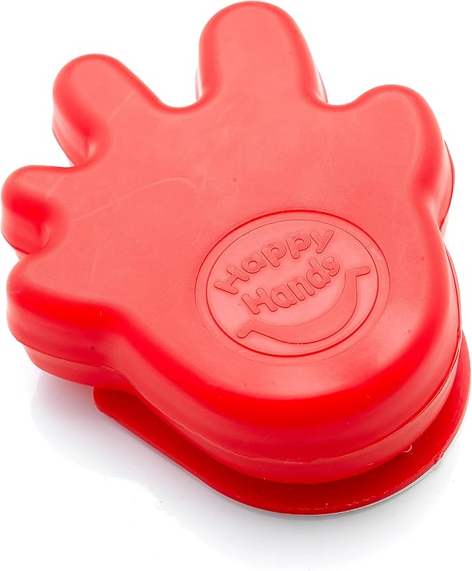 Happy Hands Anti Slam Child Door Safety Finger Trap Stoppers - 2 Pack … (Red)