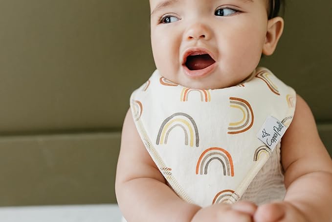 Copper Pearl Baby Bandana Drool Bibs for Drooling and Teething 4 Pack Gift Set “Maui