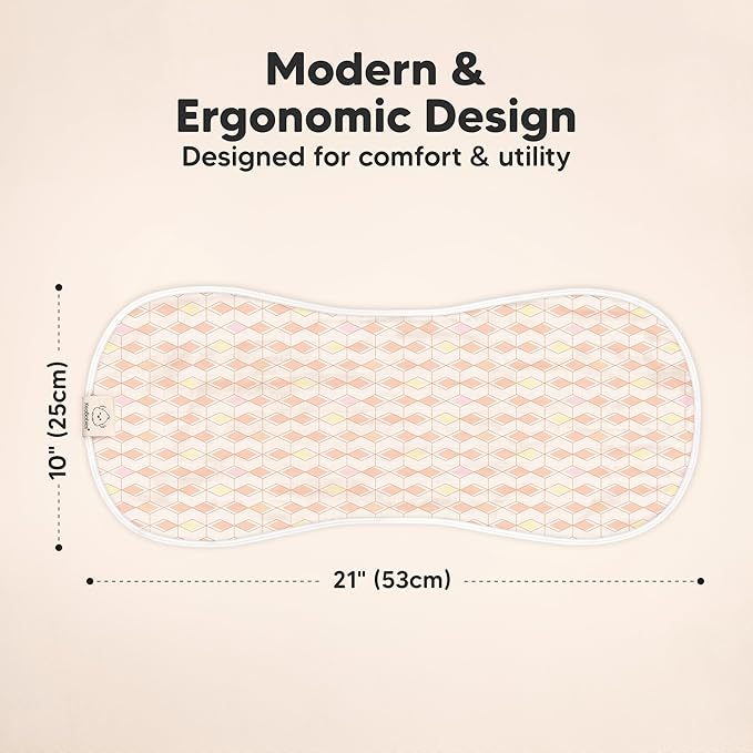 5-Pack Muslin Burp Cloths Baby Boy, Girl - Very Absorbent Baby Burp Cloth Rags, 8-Layers Viscose Derived from Bamboo Cotton Muslin Towel, Super Soft Spit Up Rags, No Shrink Washcloths (Prism)