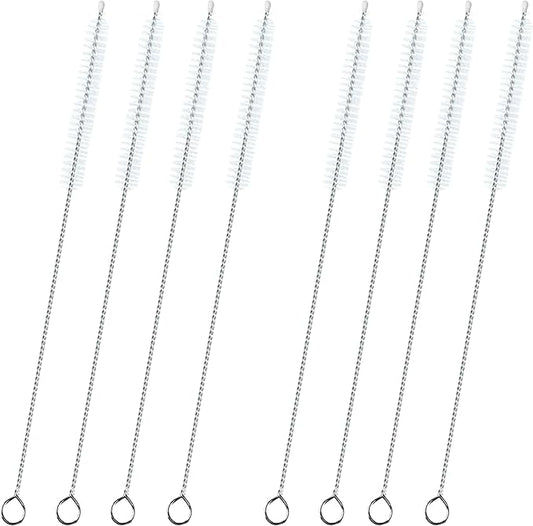 12-inch Extra Long Straw Cleaner Brush, Straw Brush Extra Long with Nylon Bristles, Straw Cleaning Brush Extra Long for Baby Bottles, Glass/Silicone Straws Piper Cleaners.