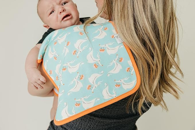 Copper Pearl Baby Burp Cloth Large 21''x10'' Size Premium Absorbent Triple Layer 3-Pack Gift Set 'Nightmare Before Christmas' - One Size