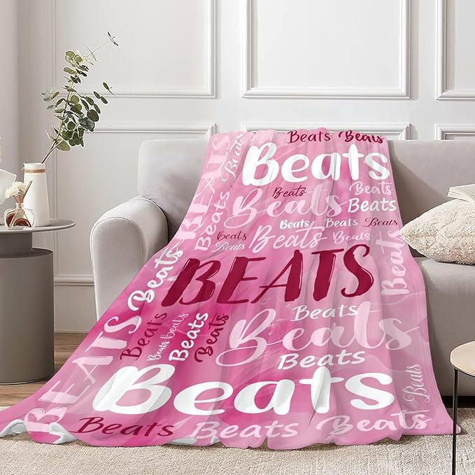 Personalized Custom Baby Blanket with Name for Girls Boys Kids Customized Flannel Blanket for Bed Nursery Room Baby Stroller