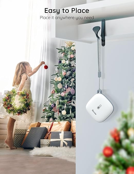 Govee WiFi Thermometer Hygrometer H5179, Smart Humidity Temperature Sensor with App Notification Alert, 2 Years Data Storage Export, Remote Monitor for Room Greenhouse （Only Support 2.4G Wi-Fi）