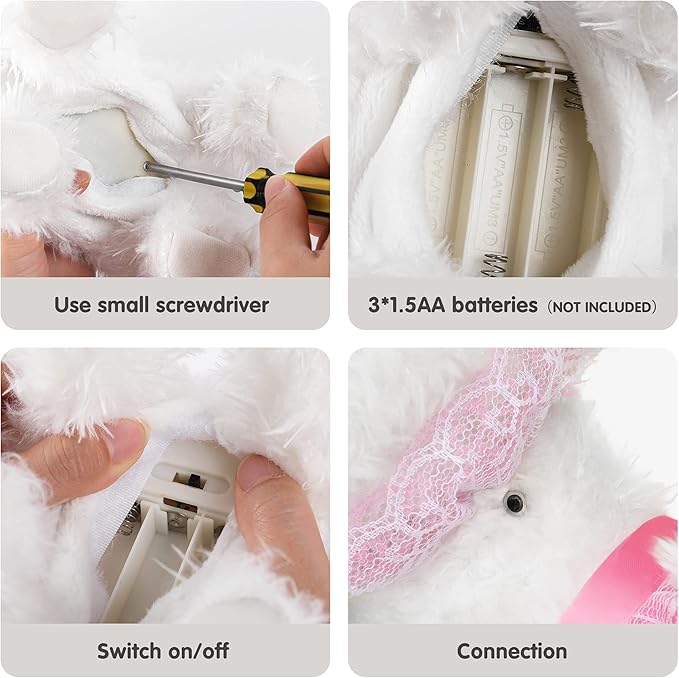 OR OR TU Walking Barking Toy Dog with Remote Control Leash, Plush Puppy Electronic Interactive Toys for Kids, Shake Tail,Pretend Dress Up Realistic Stuffed Animal Dog Age 3 4 5 6+ Years Old Best Gift