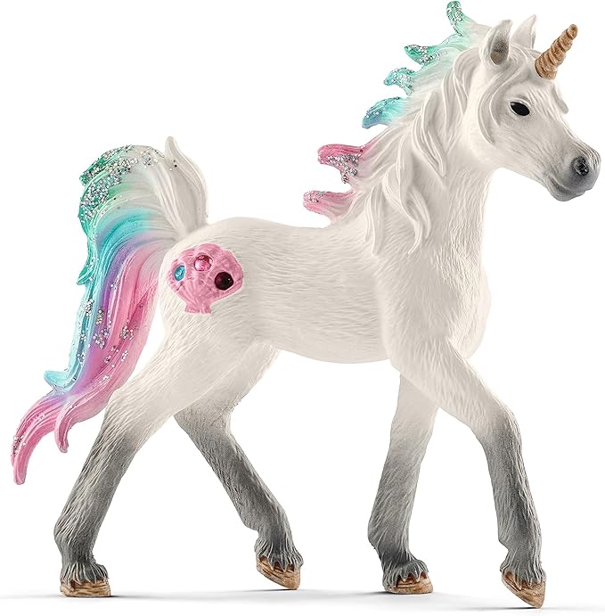 Schleich Bayala - 7 PC Mermaid, Unicorn and Fairy Toy Starter Set for Girls and Boys - Cute Fairies and Unicorn Figures with Accessories - Fantasy Figurine Animal Playset for Kids Ages 5+ - 72178