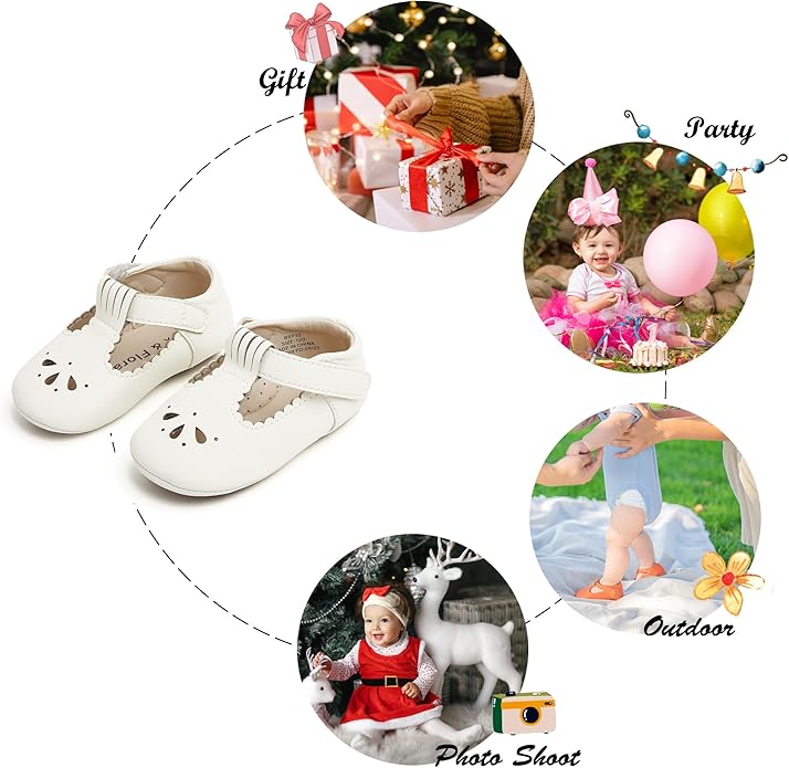 Soft Sole Baby Shoes - Infant Baby Walking Shoes Moccasins Rubber Sole Crib Shoes