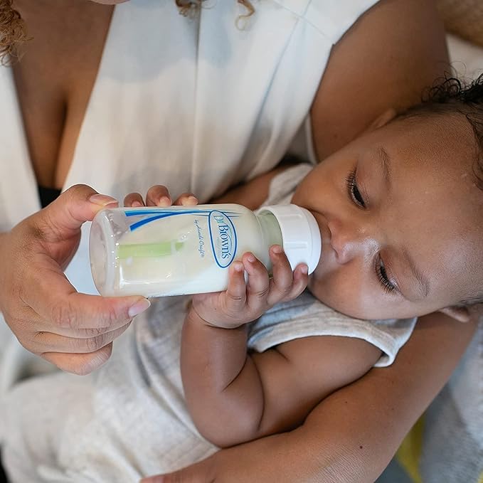 Dr. Brown’s Deluxe Baby Bottle Warmer and Sterilizer, for Baby Bottles and Baby Food Jars with Anti-Colic Options+ Narrow Baby Bottles 4 oz/120 mL, with Level 1 Slow Flow Nipple, 4 Pack, 0m+