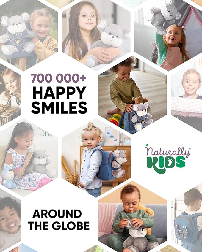 Mouse Backpack, Mouse Toys for Kids 3-5, Toddler Stuffed Animal Gifts for 2 3 4 5 Year Old Girl Boy