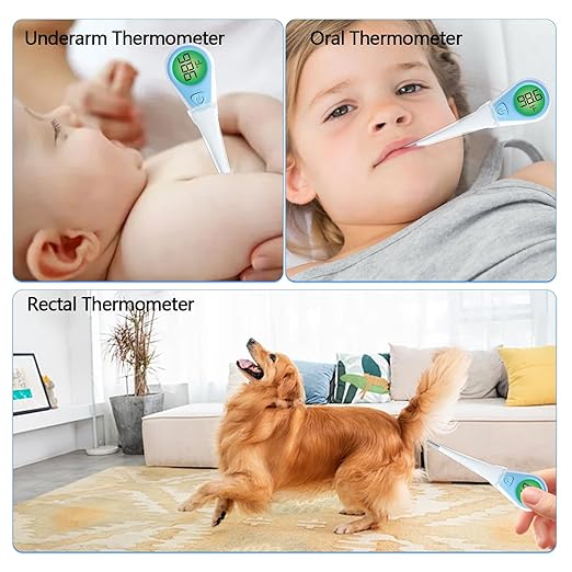 100 Pack Thermometer Probe Covers Compatible with Vicks - Disposable Thermometer Sleeves, Convenient to Use and Enhance Comfort, Clear Temperature Sheath Sleeves for Oral and Rectal