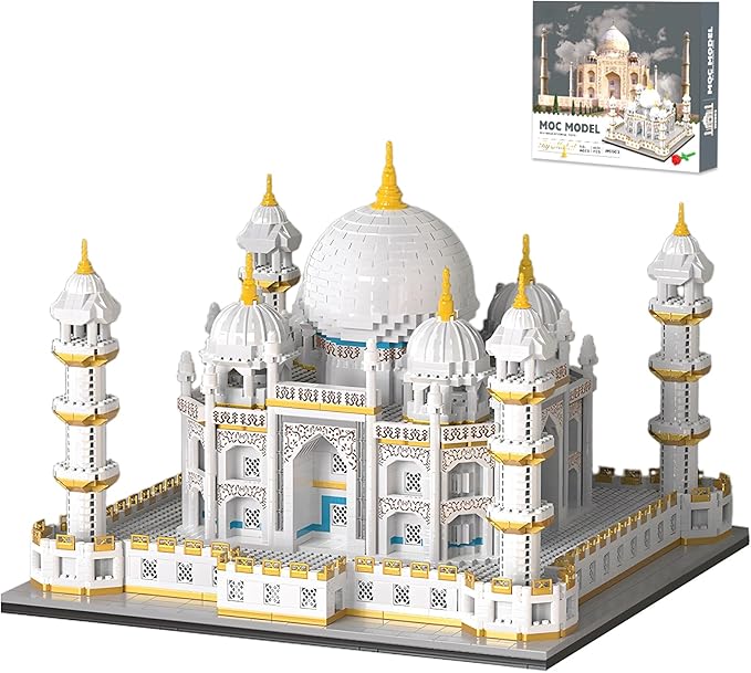 Architecture Taj Mahal Micro Mini Building Blocks Set,Landmarks Collection, Display Model Gift for Adults(4030 Pieces)