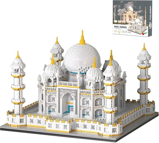 Architecture Taj Mahal Micro Mini Building Blocks Set,Landmarks Collection, Display Model Gift for Adults(4030 Pieces)