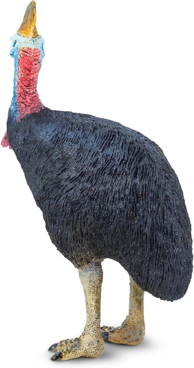 Safari Ltd. Cassowary Figurine - Detailed 3.5" Plastic Model Figure - Educational Toy for Boys, Girls, and Kids Ages 3+
