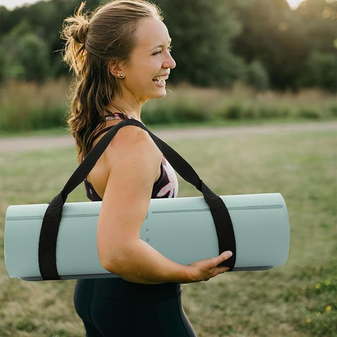 UMINEUX Yoga Mat Extra Thick 1/3'' & 2/5" Non Slip Yoga Mats for Women Eco Friendly TPE Fitness Exercise Mat with Carrying Sling & Storage Bag