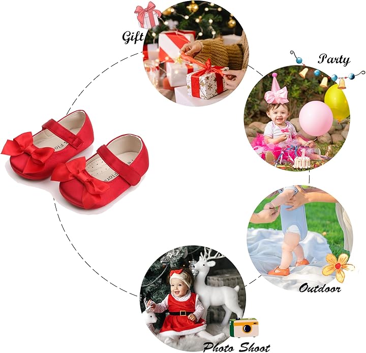Soft Sole Baby Shoes - Infant Baby Walking Shoes Moccasins Rubber Sole Crib Shoes