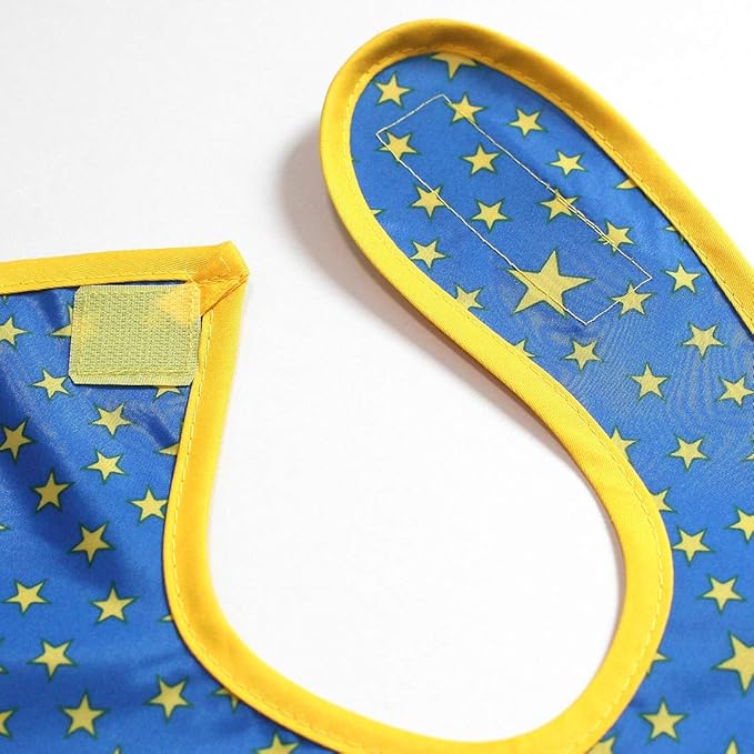 Full Coverage Waterproof Feeding Bib for Toddlers – Extra Long Apron Bib for Mealtime, Self-Feeding, BPA-Free