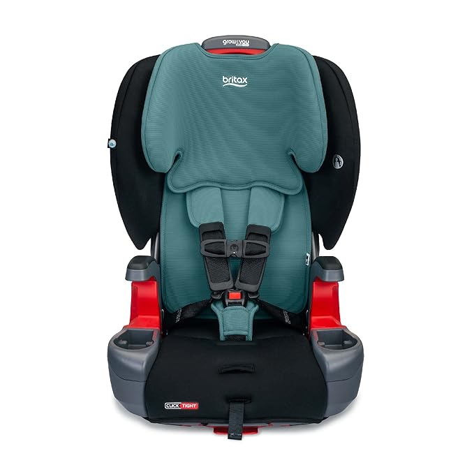 Britax Grow with You ClickTight Harness-2-Booster Car Seat, 2-in-1 High Back Booster, Green Contour