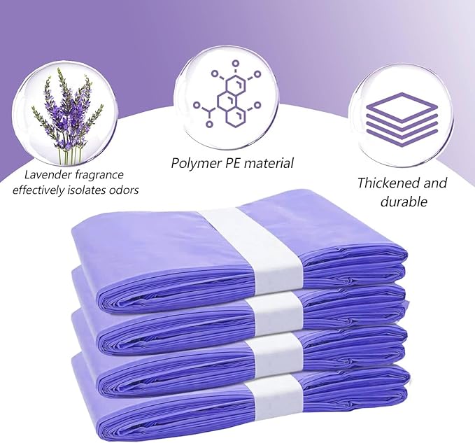 Refills Only Compatible with Dekor Classic Diaper Pail Refills, Diaper Pail Refill Bags Extra 12% Length 4 Pack for 2376 Diapers, Extra Length Diaper Pail Refills