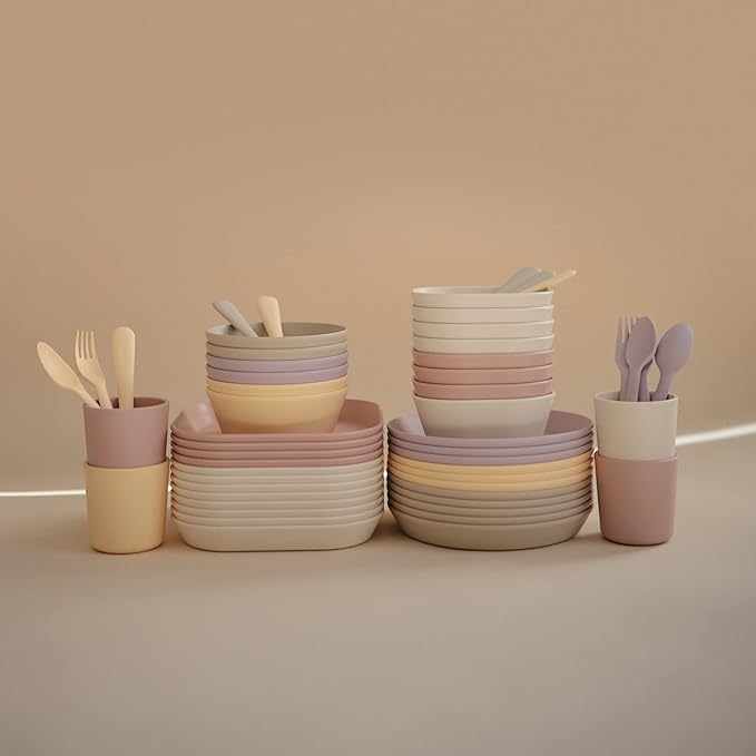 mushie Dinnerware Cups For Kids | Made in Denmark, Set of 2 (Blush)