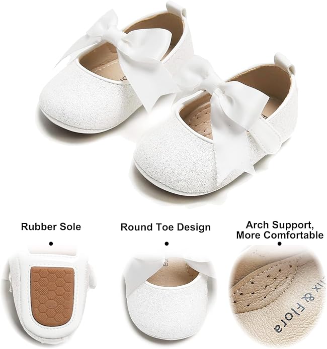 Soft Sole Baby Shoes - Infant Baby Walking Shoes Moccasins Rubber Sole Crib Shoes