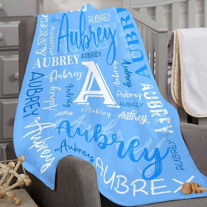 Personalized Baby Blankets for Girls, Gift for Daughter Congratulations Gift Personalized Baby Blanket Little Girls Blanket