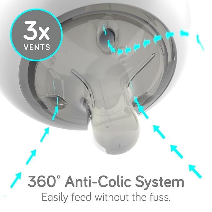 Nanobebe Breastmilk Bottle, Breastfeeding Newborn Breast Like, Anti Colic, Perfect Latch, Preserves Breast Milk nutrients, Twin-Pack Teal