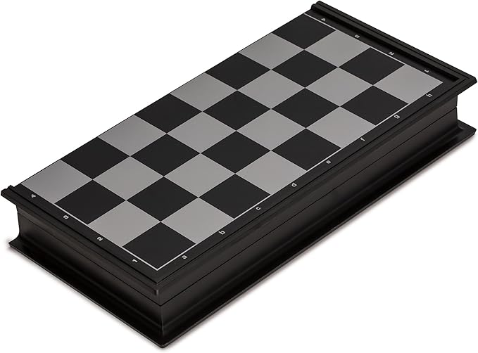 Yellow Mountain Imports Travel Magnetic Chess Set (9.8-Inch) - Folding and Portable Board Game
