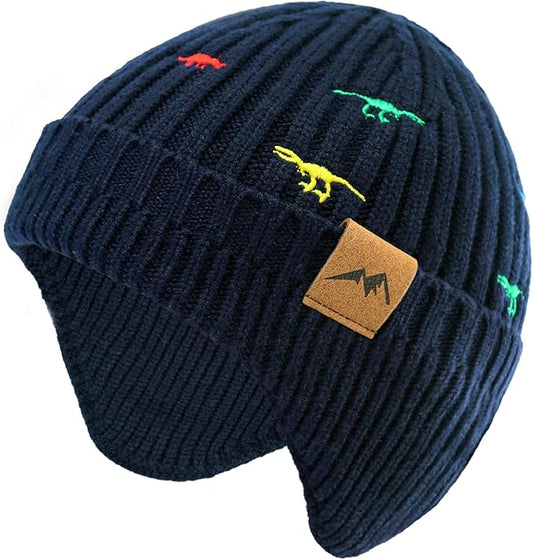 POXIMI Baby Boy Winter Hat Toddler Warm Beanie Girl Knit Hats with Earflap Kid Cute Earmuffs