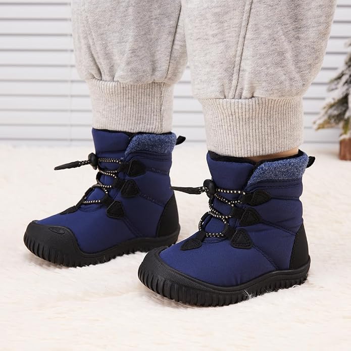 BMCiTYBM Toddler Baby Winter Snow Boots Boy Girl Faux Fur Warm Non Slip First Walking Infant Shoes