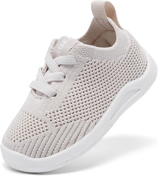 MORENDL Toddler Shoes Baby Walking Sock Shoes Infant Sneakers 0-4 Years Boy Girl Barefoot Tennis Shoe Non-Slip Brethable