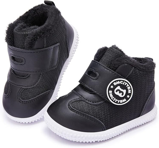 BMCiTYBM Baby Boy Girl Snow Boots Waterproof Winter Warm Booties Nonslip Lightweight Outdoor Shoes for First Walkers 6 9 12 18 24 Months(Infant/Toddler)