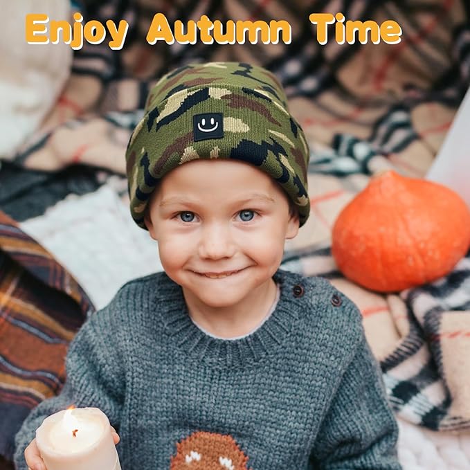 3 Packs Baby Beanie Cute Toddler Beanies Kids Winter Hat Boys Girls Warm Knit Hats Infant Beanie for 0-8 Years