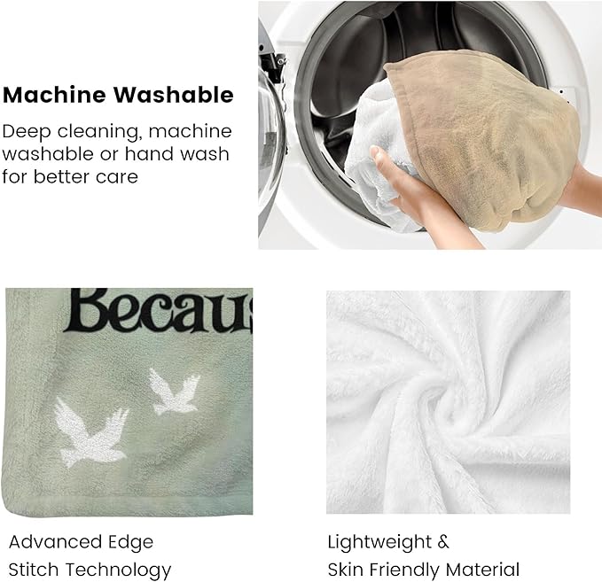 Custom Blanket Bible Verse Blanket with Inspirational Thoughts and Prayers Religious Throw Blanket Soft Lightweight Cozy Plush Warm Blankets for Women Men Christmas Birthday Gifts