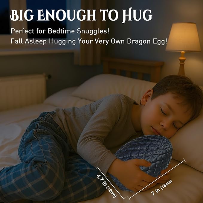 Large Dragon Eggs with Dragon Inside, 3D Printed Surprise Funny Gifts for Kids, Articulated Dragon Fidget Toys for Adults, Executive Desk Toys Office Room Décor (Shiny Black)