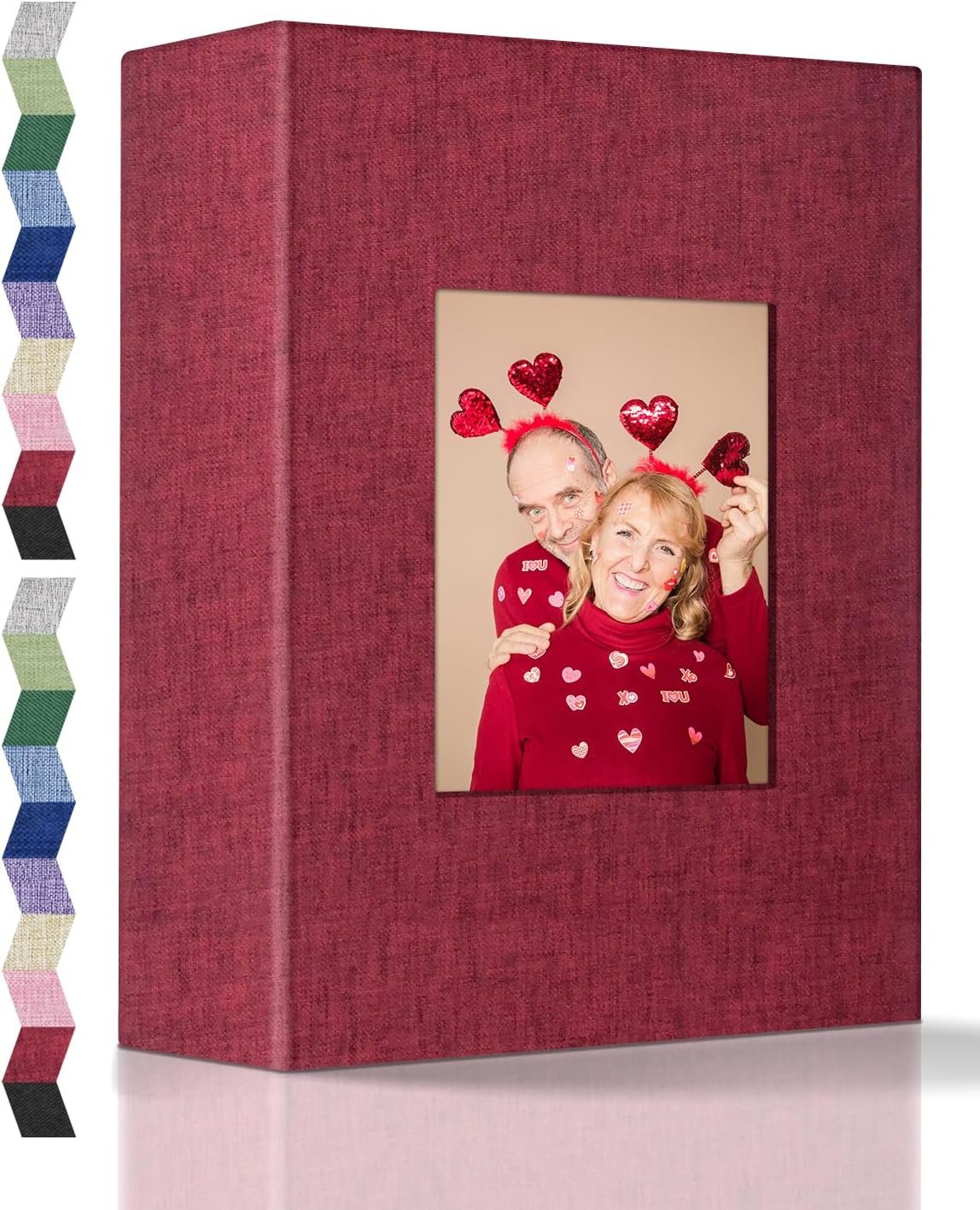 popotop Photo Album 4x6-100 Photos Photo Books with 100 Vertical Pockets,Linen Cover Albums for Family Wedding Anniversary Baby Vacation Pictures
