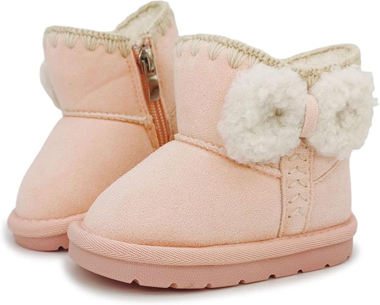 Baby Boots Winter Snow Booties Infant Boys Girls Outdoor Warm Shoes for Cold Weather 6 9 12 15 18 24 Months